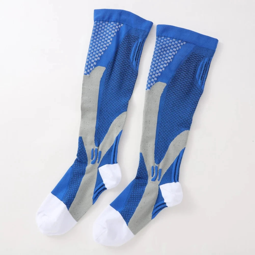 S-3XL chaussettes de Compression médicales varices soulagement de la douleur hommes femmes chaussettes de sport en plein air cyclisme course tourisme chaussettes élastiques